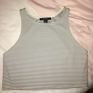 Forever 21 Black & White cropped shirt